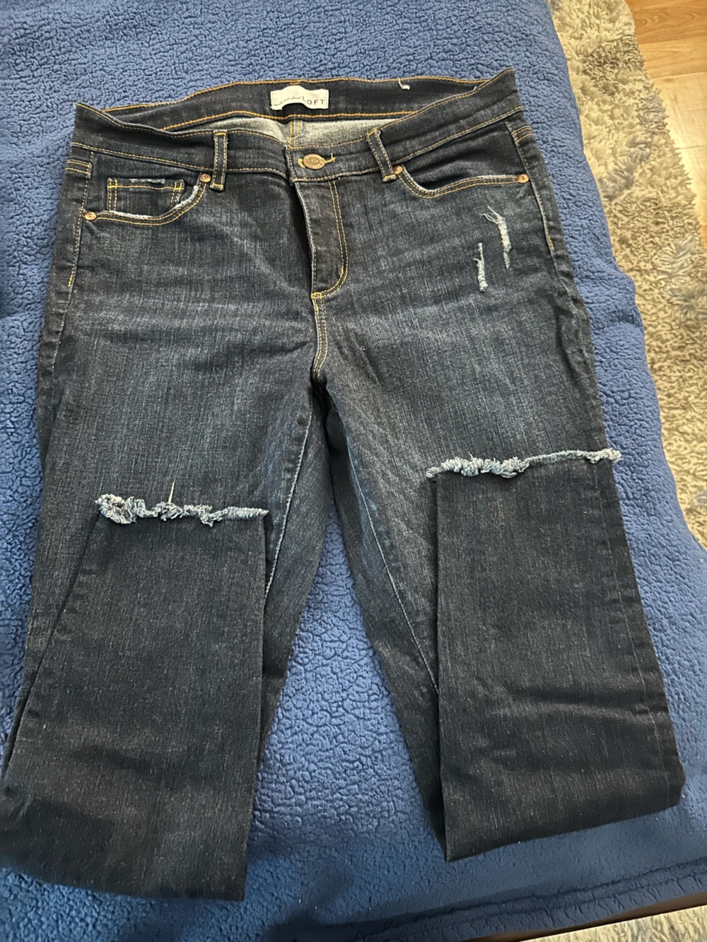 Loft Dark Wash Distressed Women’s Jeans